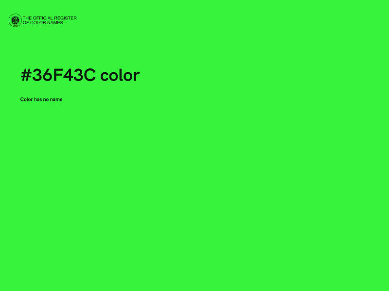 #36F43C color image