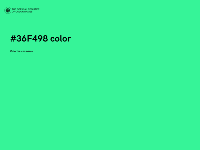 #36F498 color image