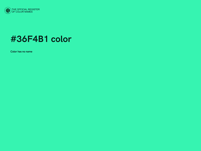 #36F4B1 color image