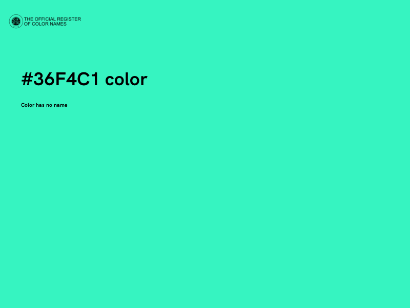 #36F4C1 color image