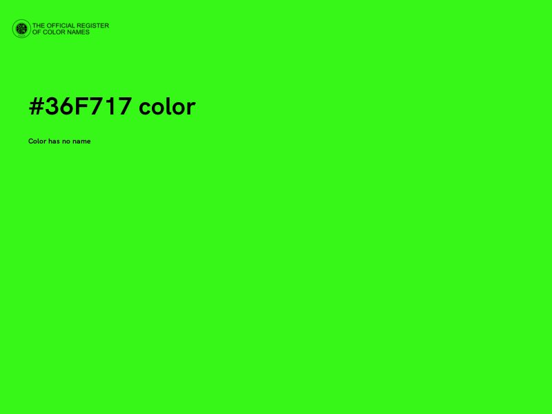 #36F717 color image