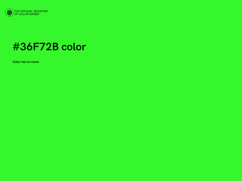 #36F72B color image