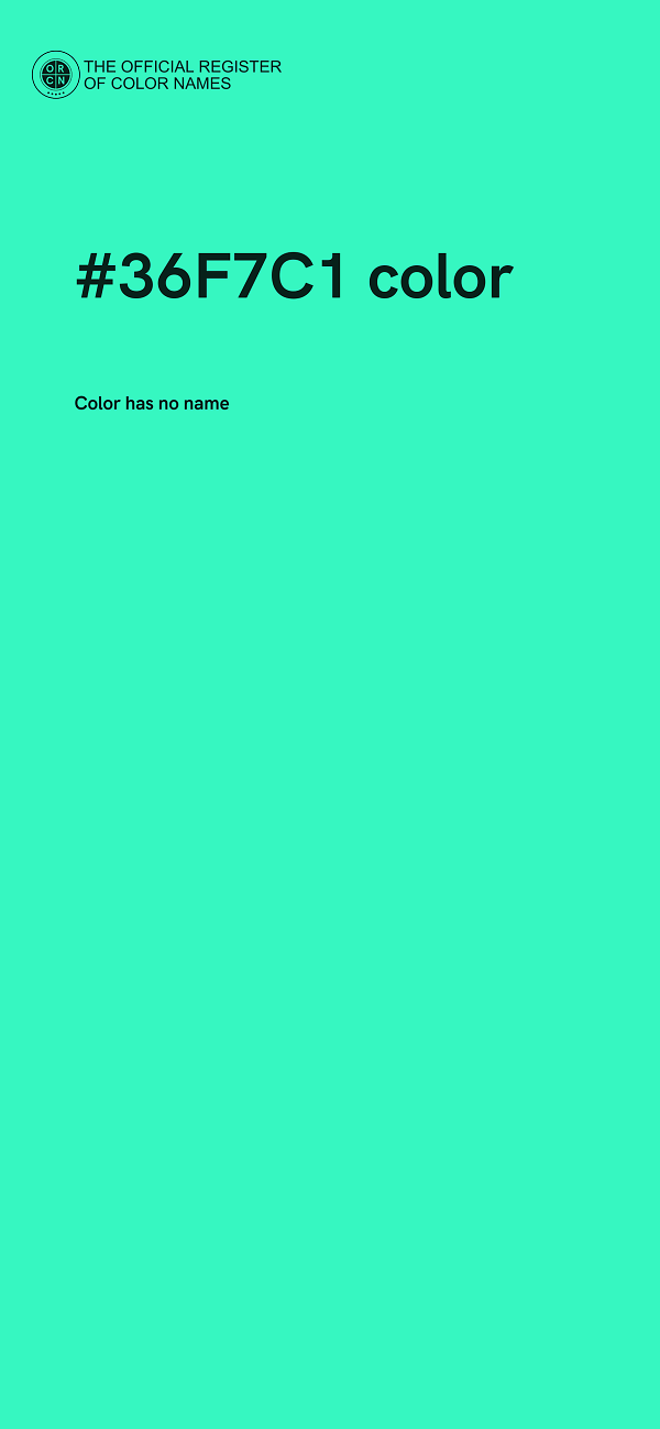 #36F7C1 color image