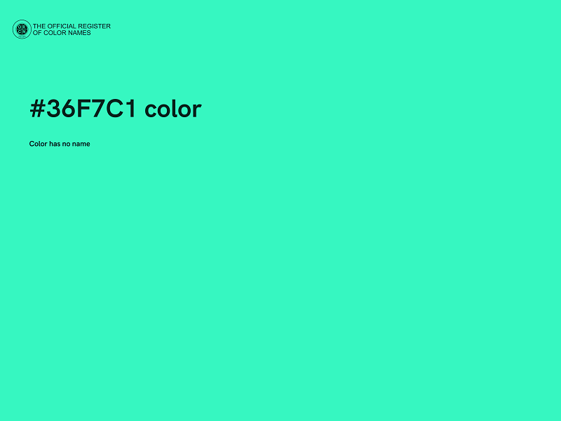 #36F7C1 color image