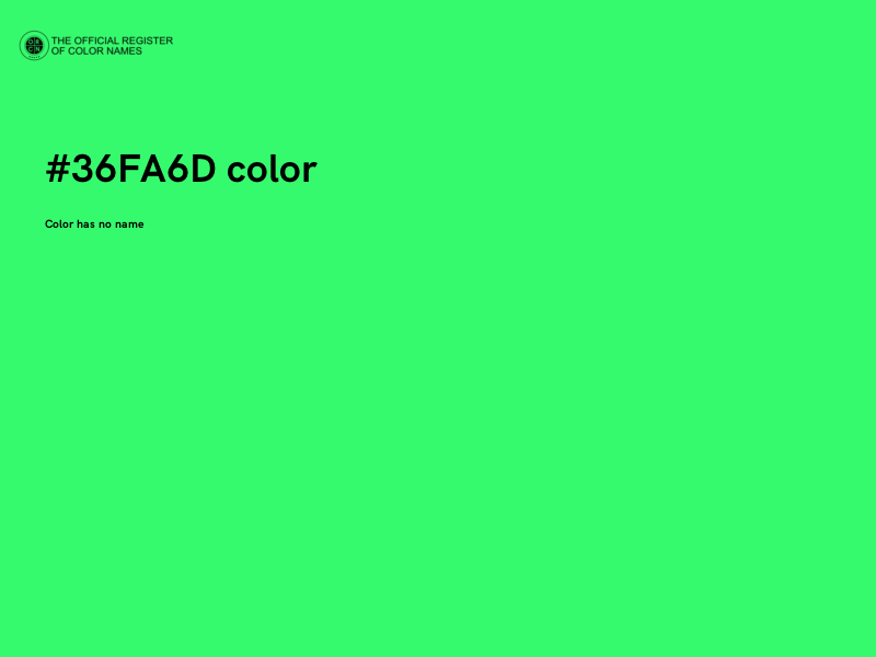 #36FA6D color image