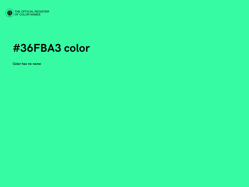 #36FBA3 color image