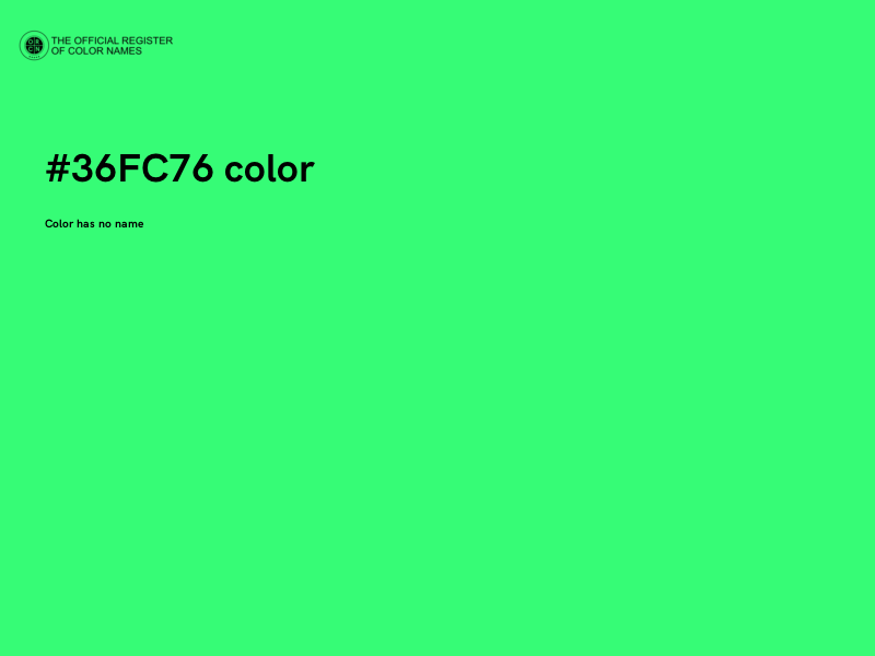 #36FC76 color image
