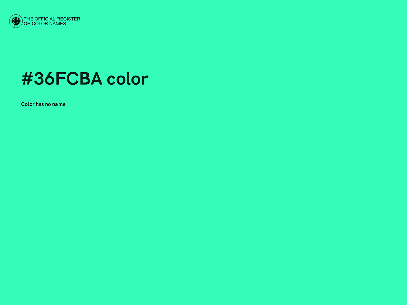 #36FCBA color image