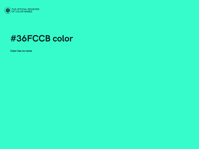 #36FCCB color image