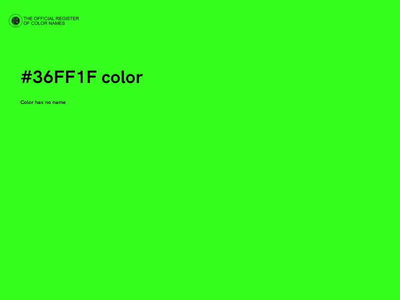 #36FF1F color image