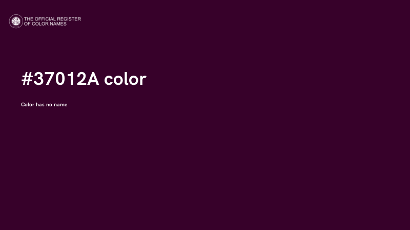 #37012A color image