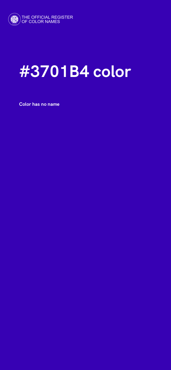 #3701B4 color image