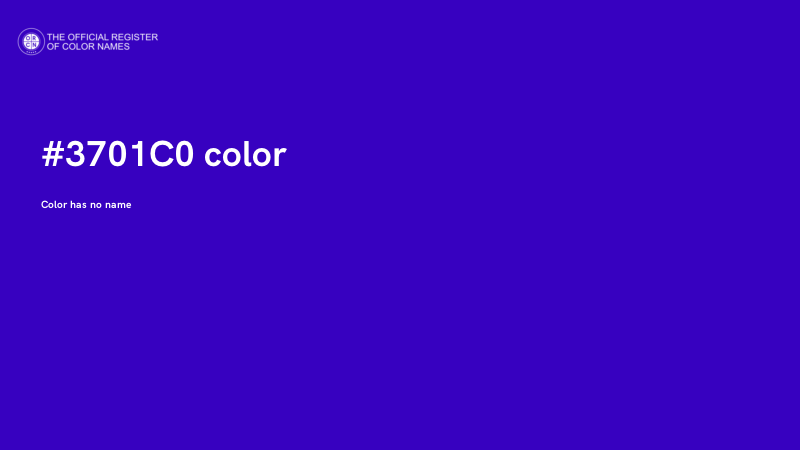 #3701C0 color image