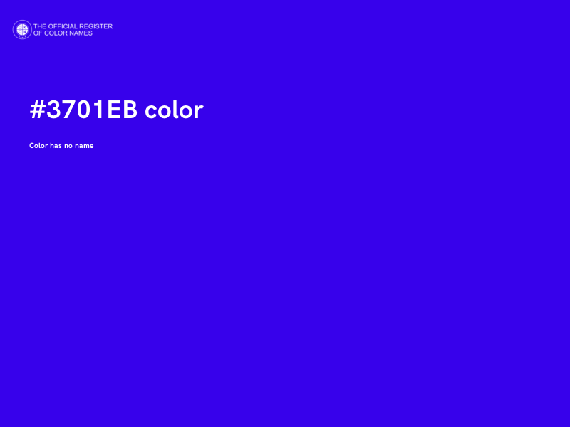 #3701EB color image