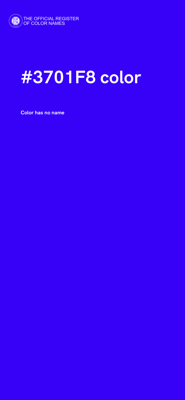 #3701F8 color image