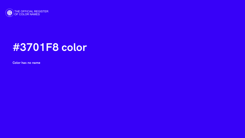 #3701F8 color image