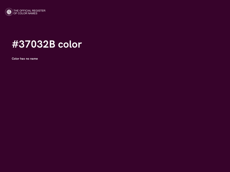 #37032B color image