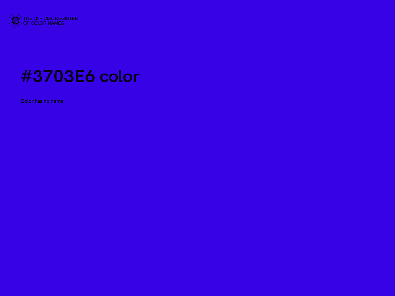 #3703E6 color image