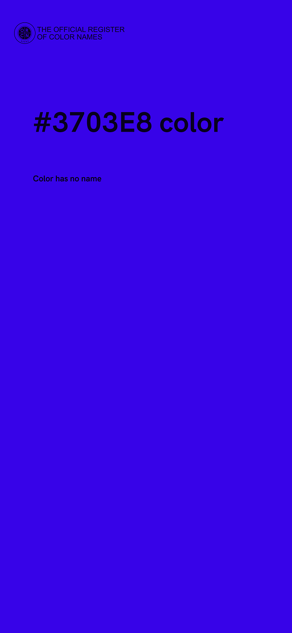 #3703E8 color image