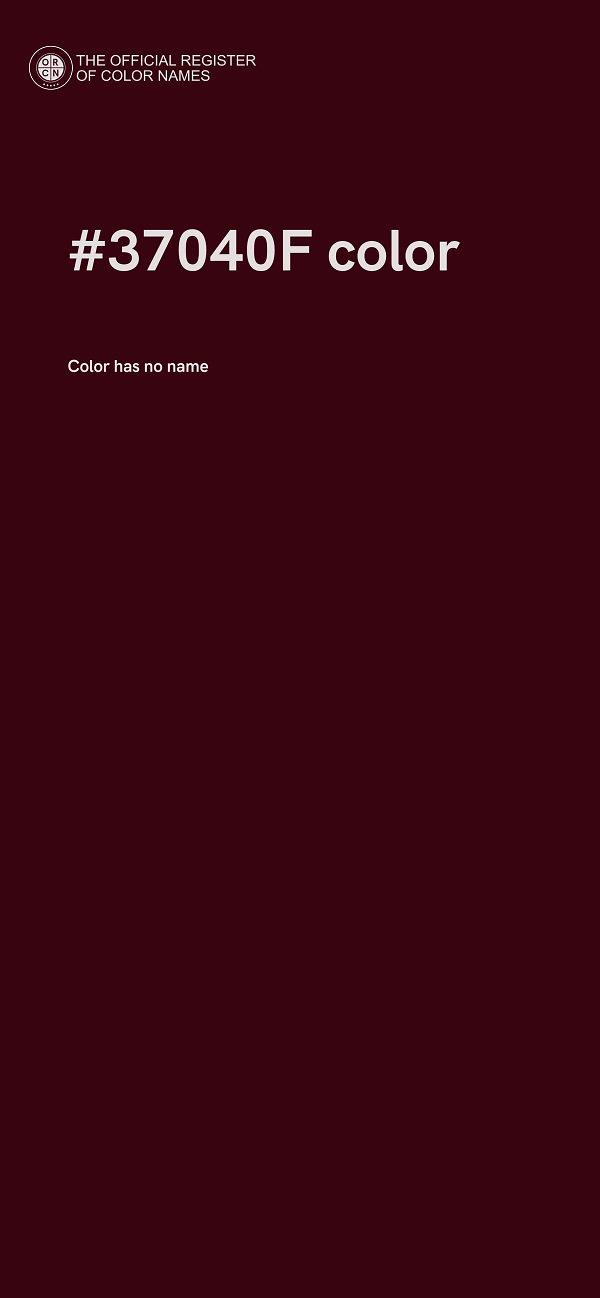 #37040F color image