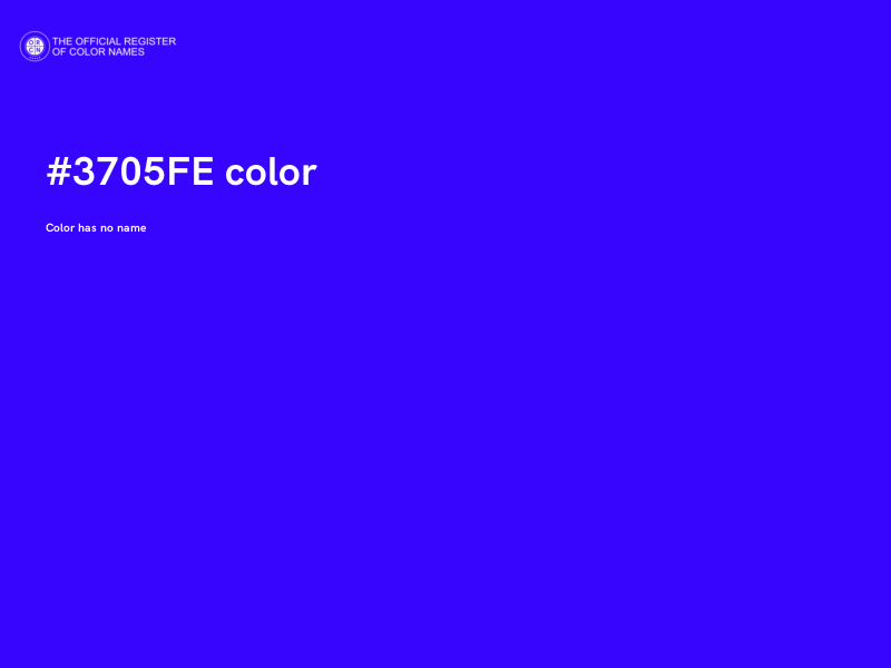 #3705FE color image
