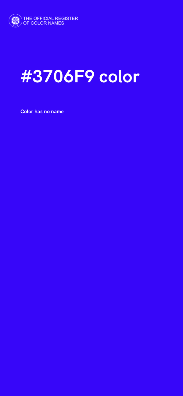 #3706F9 color image