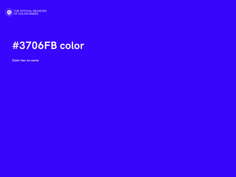#3706FB color image