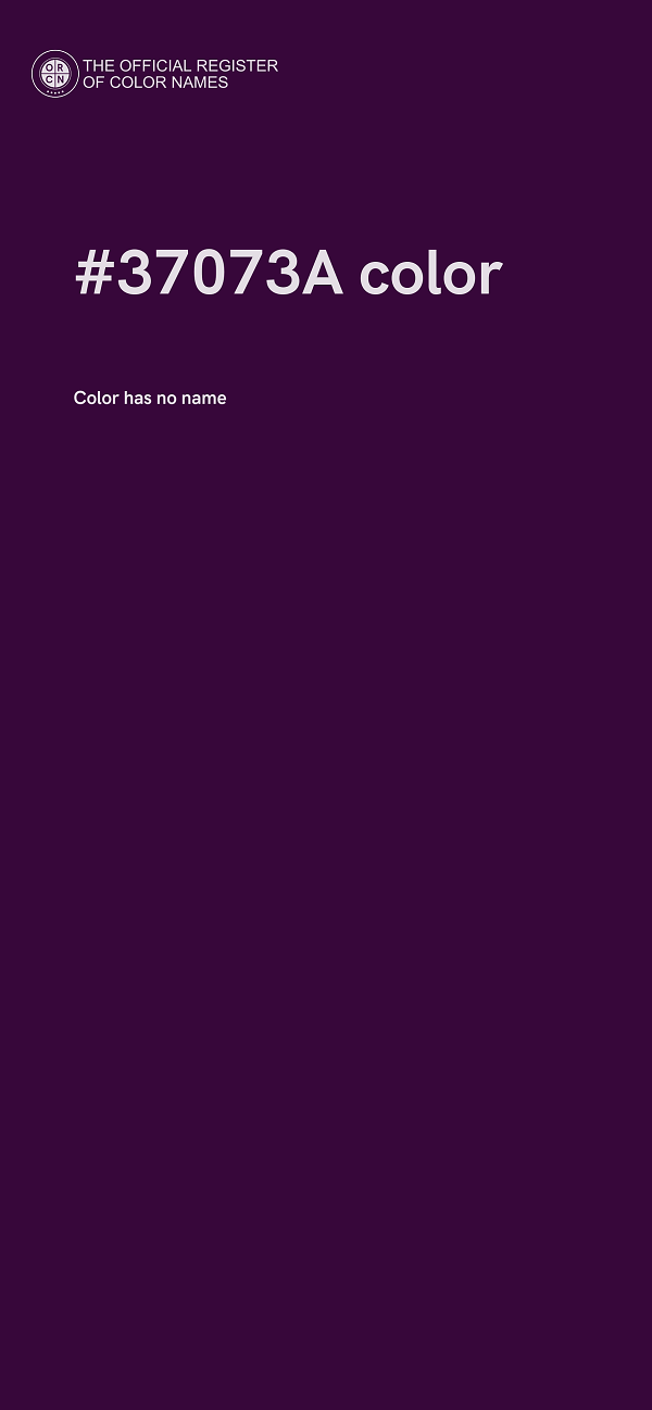 #37073A color image