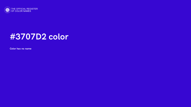 #3707D2 color image
