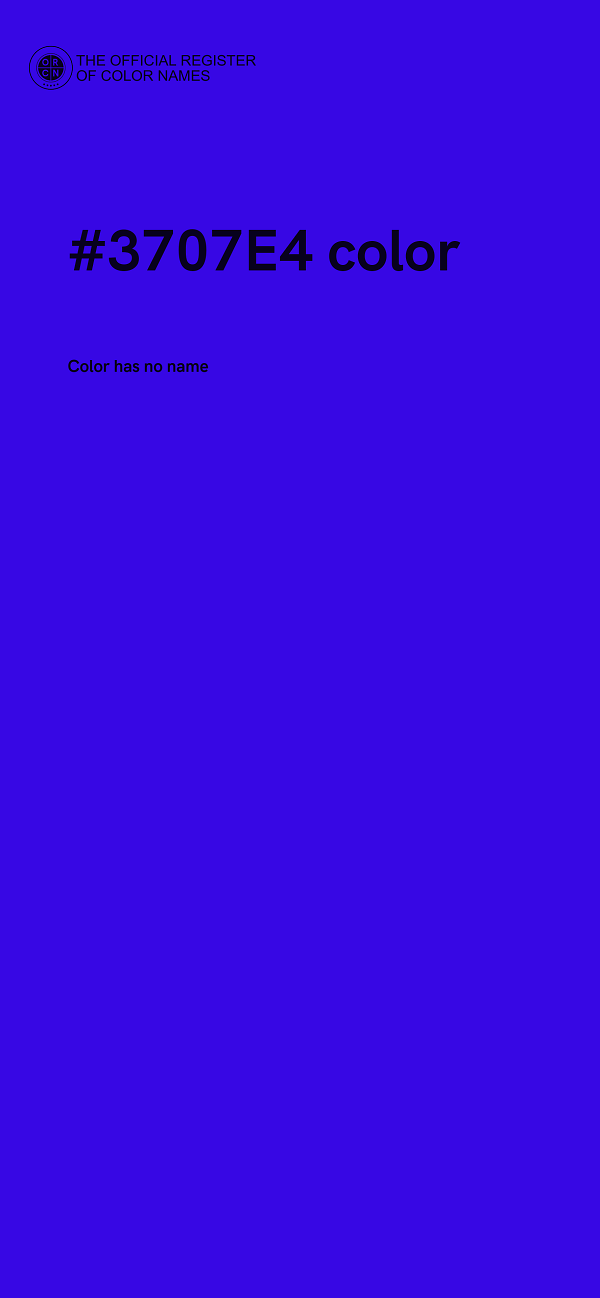 #3707E4 color image