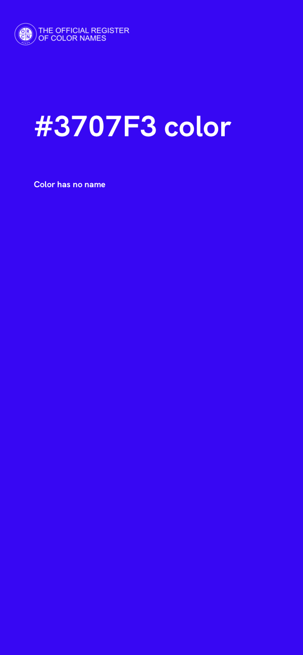 #3707F3 color image