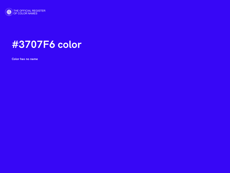 #3707F6 color image
