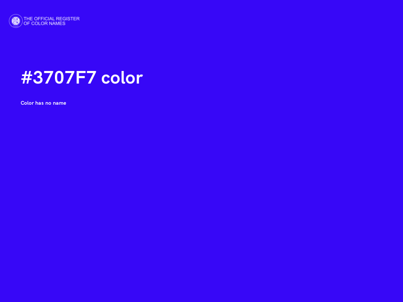 #3707F7 color image