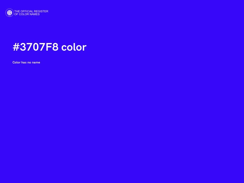 #3707F8 color image