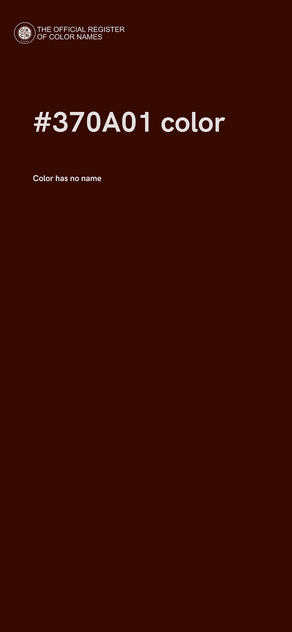 #370A01 color image