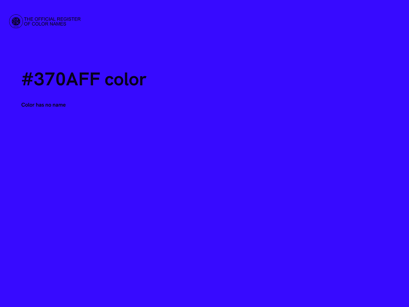 #370AFF color image