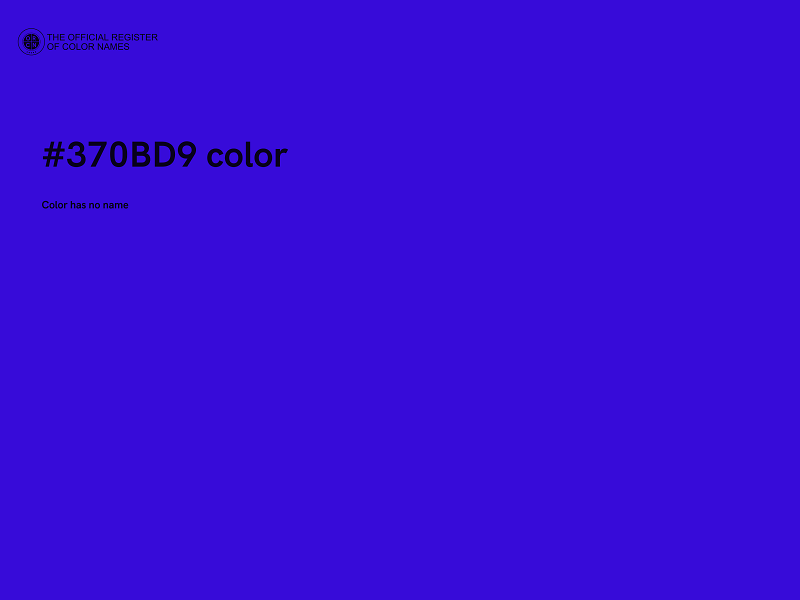 #370BD9 color image