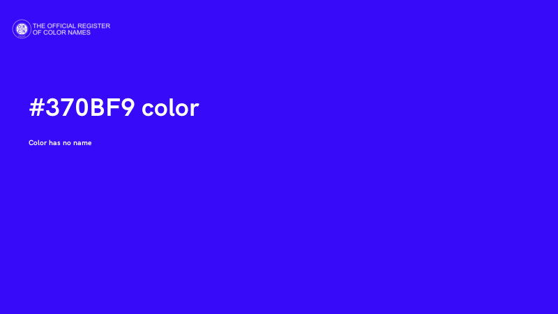 #370BF9 color image