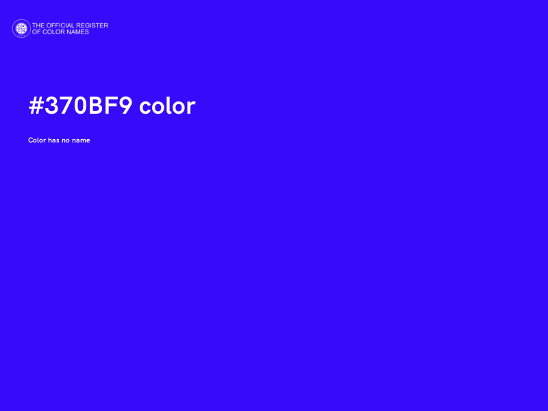 #370BF9 color image