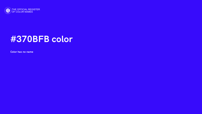 #370BFB color image