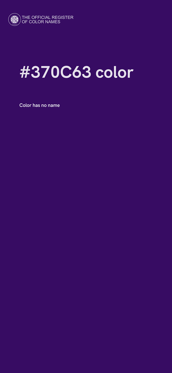 #370C63 color image