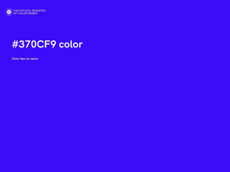 #370CF9 color image