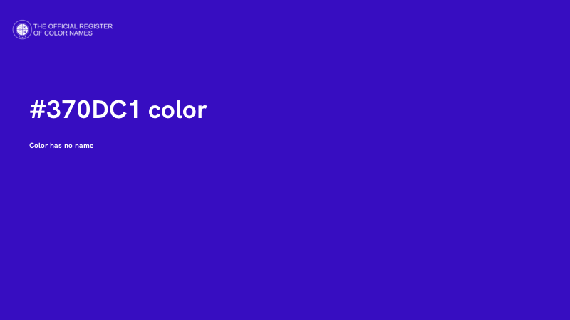 #370DC1 color image