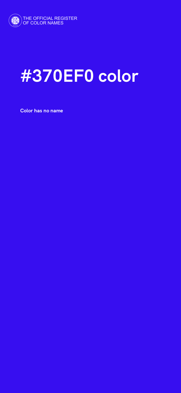 #370EF0 color image