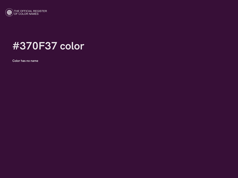 #370F37 color image