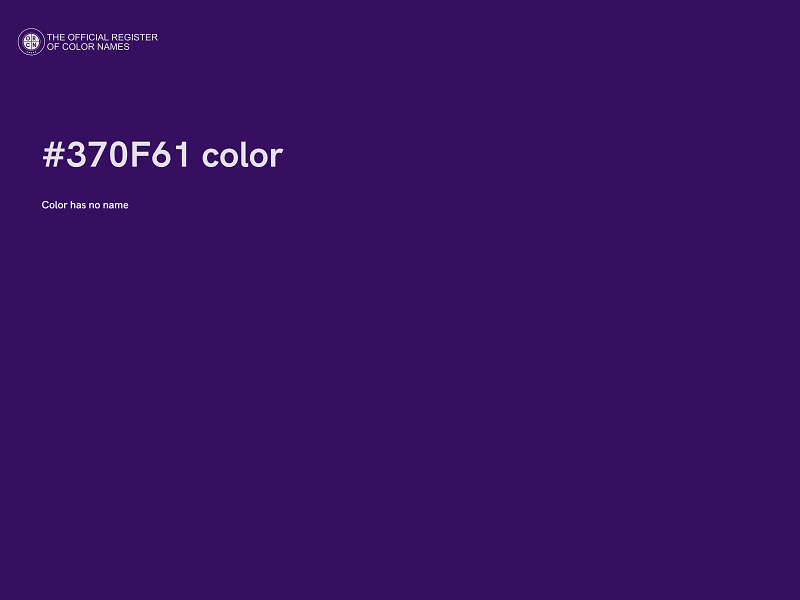 #370F61 color image