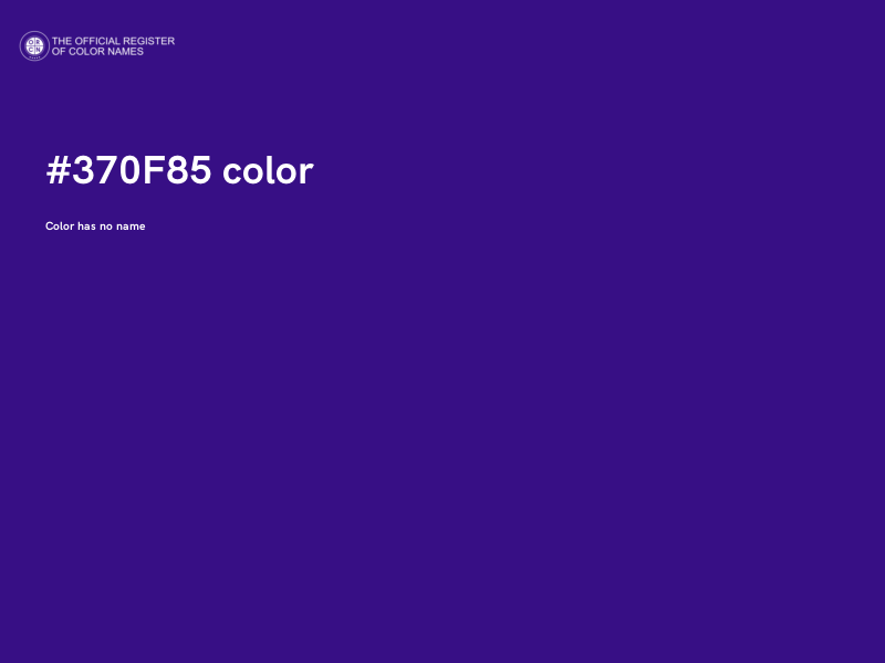#370F85 color image