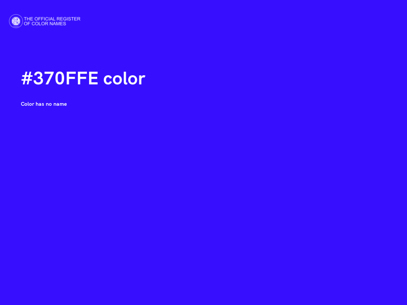 #370FFE color image