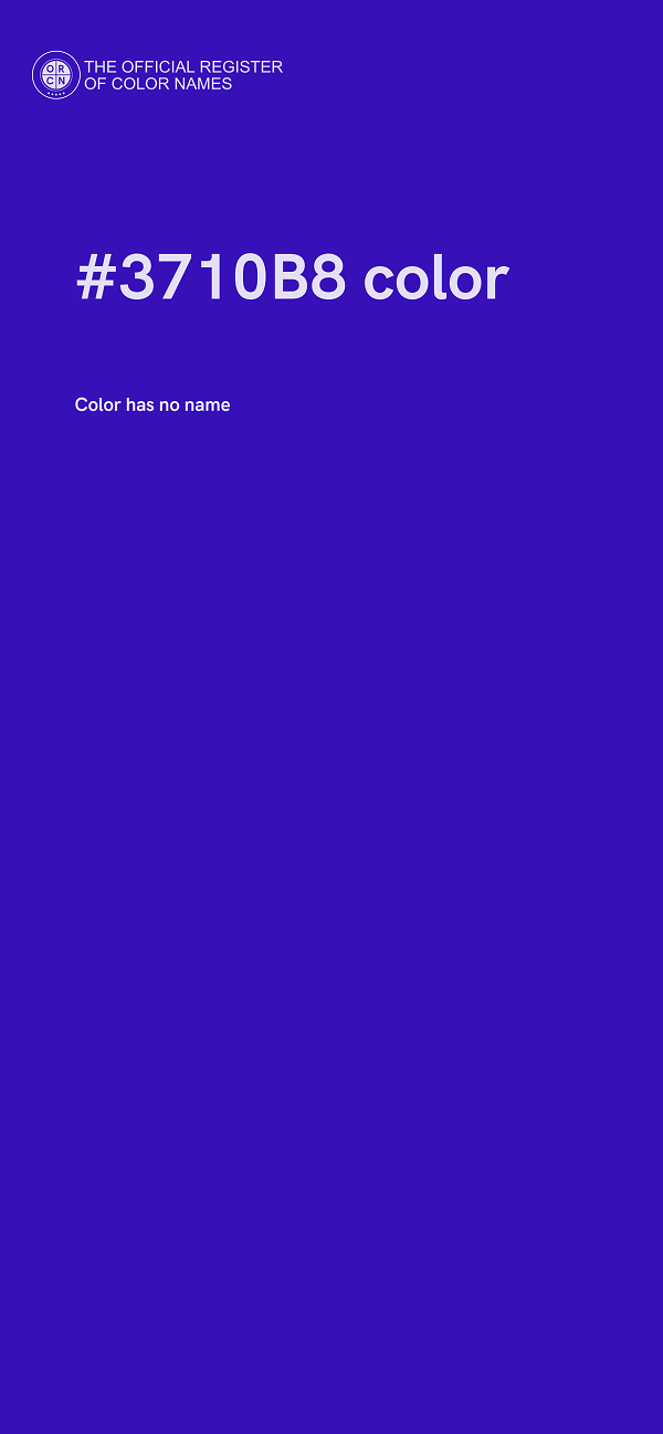 #3710B8 color image