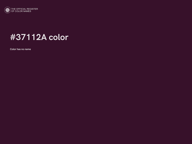 #37112A color image